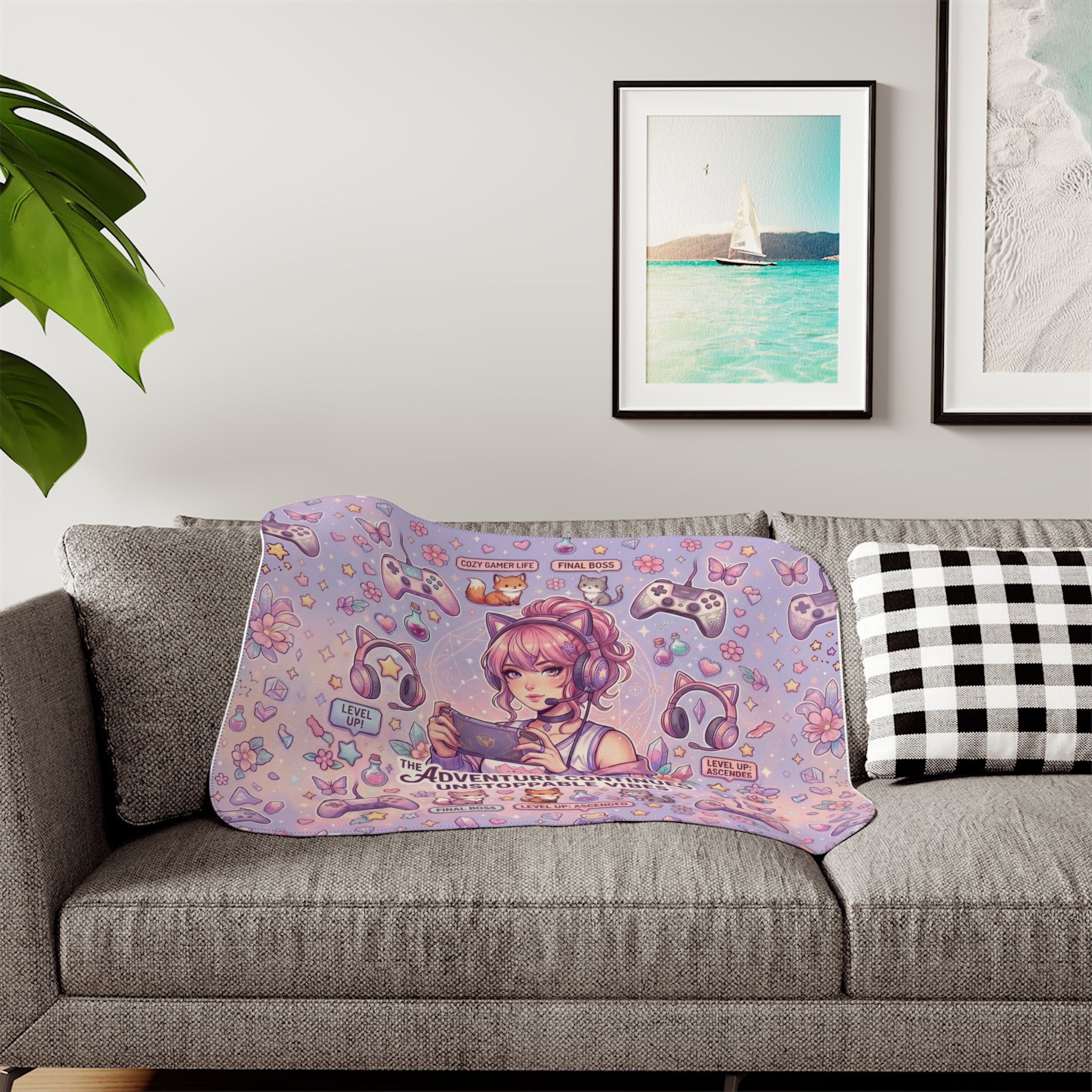 Gaming Sherpa Blanket