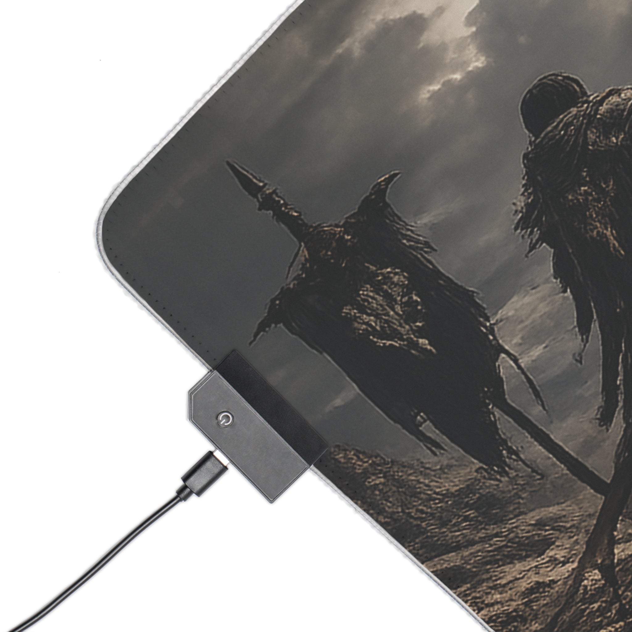 LED Gaming Mouse Pad — Dark Fantasy Castle RGB Desk Mat