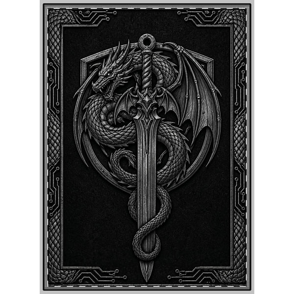 Gamer Guild Woven Wall Tapestry — Rustic MMO-Inspired Guild Banner